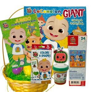 CoComelon Toddler Easter Basket Filler Set - Fun Learning Preschool Bundle